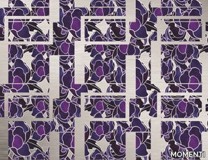 MOR-10 SILVER - Glass-fibre wall tiles / wallpaper _ MOMENTI