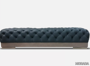 NUBE - Tufted upholstered leather bench _ MORADA