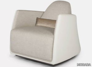 PALM ROYAL - Upholstered fabric armchair with armrests _ MORADA