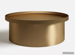 CALIZ - Round metal coffee table _ MORADA