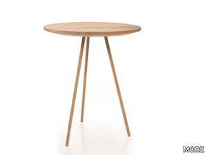 DRIP - Round wooden side table for living room _ MORE