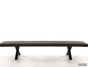 LAX - Tufted leather bench _ MORE