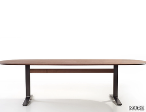 MOUNT - Oval wooden dining table _ MORE