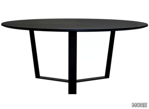 PERO - Round solid wood table _ MORE