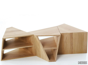 VARAN - Modular side table with integrated magazine rack _ MORE