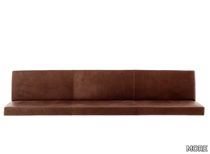 BOP - Wall-hung leather bench with back _ MORE