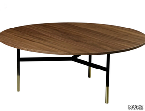 HARRI - Round wooden coffee table _ MORE