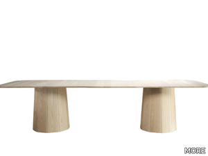 EEVA - Rectangular solid wood dining table _ MORE