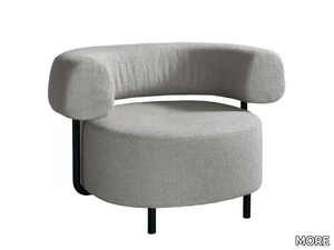 OSO - Fabric easy chair with armrests _ MORE