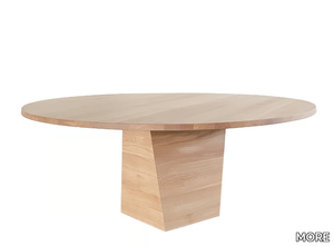 VARAN - Round wooden table _ MORE