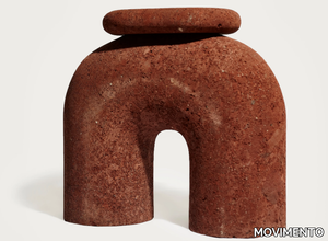 NEOLITHIC THINKER - Low stone stool _ MOVIMENTO