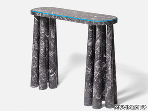 BOGDAN - Oval marble console table _ MOVIMENTO