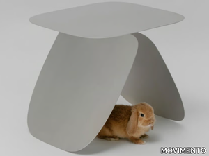 BUNNY TABLE - Square low steel coffee table for living room _ MOVIMENTO