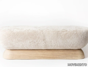 U BENCH - Upholstered faux fur bench _ MOVIMENTO