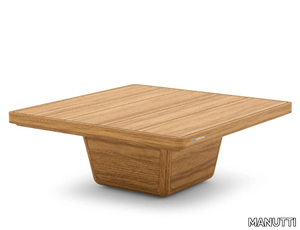 COBI - Square teak garden side table _ MANUTTI