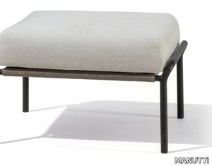 RADOC - Rectangular fabric garden footstool _ MANUTTI