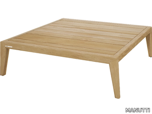 SUNRISE - Low square teak coffee table _ MANUTTI