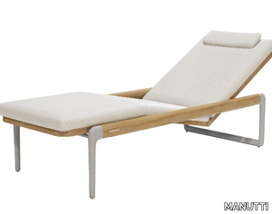 FLOWS - Fabric and aluminium sun lounger _ MANUTTI