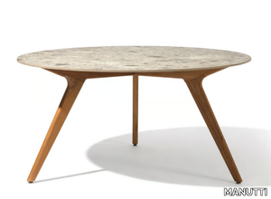 TORSA - Round ceramic high table _ MANUTTI