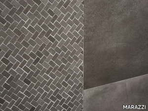 POWDER - Full-body porcelain stoneware wall/floor tiles with concrete effect _ MARAZZI