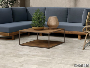 REIMS BIANCO - Rectified porcelain stoneware outdoor floor tiles with stone effect _ MARINER