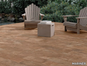 REIMS COTTO - Rectified porcelain stoneware outdoor floor tiles with terracotta effect _ MARINER