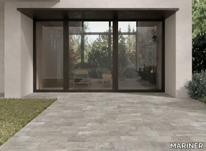 REIMS GRIGIO - Rectified porcelain stoneware outdoor floor tiles with stone effect _ MARINER