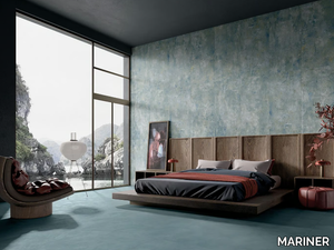 SANCTUARY BLUE - Rectified porcelain stoneware wall/floor tiles with concrete effect _ MARINER