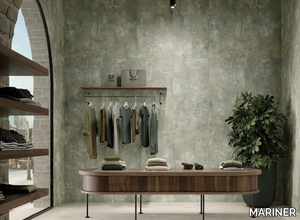 SANCTUARY MINT - Rectified porcelain stoneware wall/floor tiles with concrete effect _ MARINER