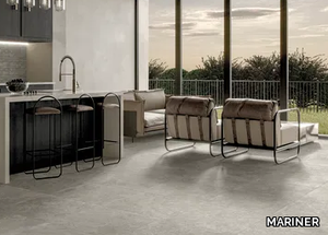 THEORY GREY - Rectified porcelain stoneware wall/floor tiles with stone effect _ MARINER