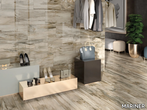 PETRIFIED WOOD NATURAL - Porcelain stoneware wall/floor tiles with marble effect _ MARINER