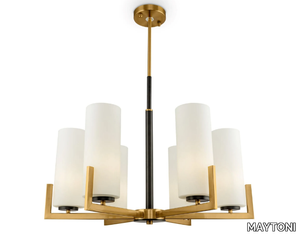 FORTANO - Brass an glass chandelier _ MAYTONI