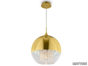 FERMI - Metal pendant lamp with crystals _ MAYTONI