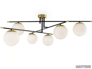 NOSTALGIA - Etched glass ceiling lamp _ MAYTONI