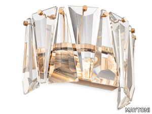 PUNTES - Glass and metal wall lamp _ MAYTONI