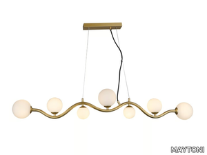 UVA - Opal glass and metal pendant lamp _ MAYTONI