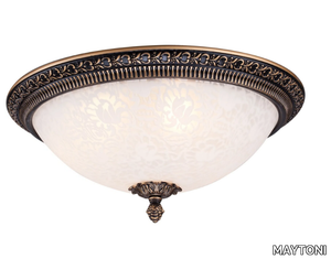 PASCAL - Sandblasted glass ceiling light _ MAYTONI