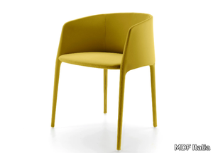 ACHILLE - Upholstered fabric chair with armrests _ MDF Italia