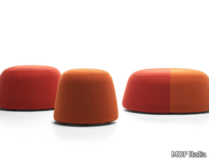 FUJI - Upholstered round fabric pouf _ MDF Italia