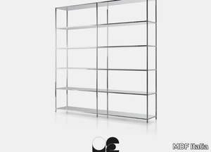 MINIMA - Sectional divider aluminium bookcase _ MDF Italia