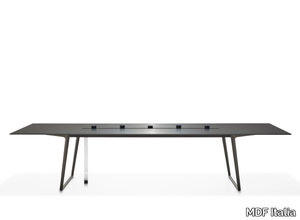 AXY - Rectangular meeting table with cable management _ MDF Italia