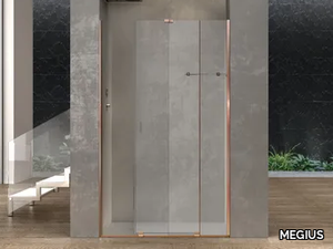 ILLUSION - Niche glass shower cabin with sliding door _ MEGIUS