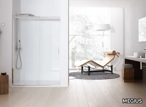 SOLODOCCIA SLIDING P1S - 2 places niche shower cabin with sliding door _ MEGIUS