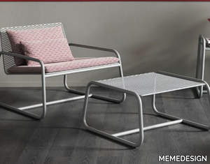 LOLITA - Square metal garden footstool _ MEMEDESIGN