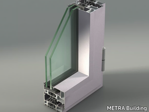 NC 75 HES - Aluminium casement window _ METRA Building