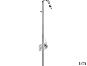 CB401 - Wall-mounted thermostatic stainless steel shower panel _ MGS