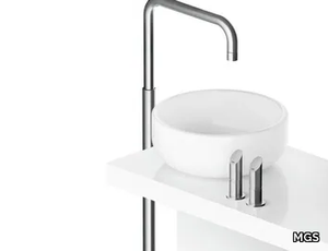 CB222 - Floor standing stainless steel washbasin mixer _ MGS