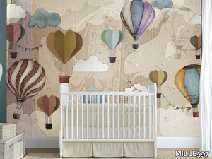 MONGOLFIERA - Motif nonwoven kids wallpaper _ MILLE997