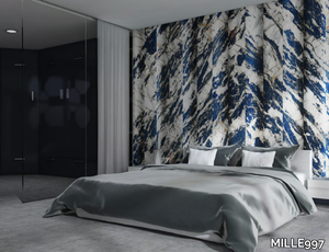 SEZIONI - Vinyl sheets wallpaper with marble effect _ MILLE997