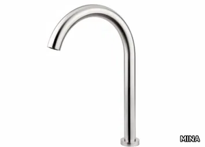 GIOTTO G2610 - Deck-mounted stainless steel sink spout _ MINA